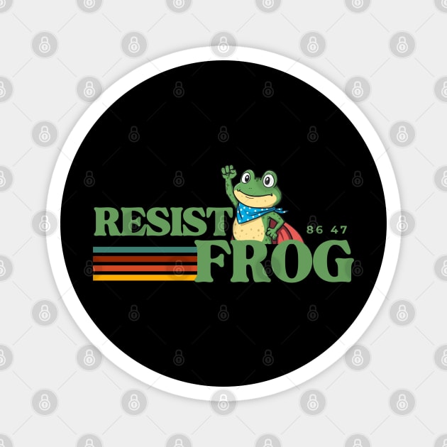 Resist-Frog Magnet by Creatifly Graphic Tees